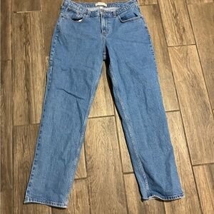 Abercrombie & Fitch The 90s Straight Mid Rise Curve Love Jeans